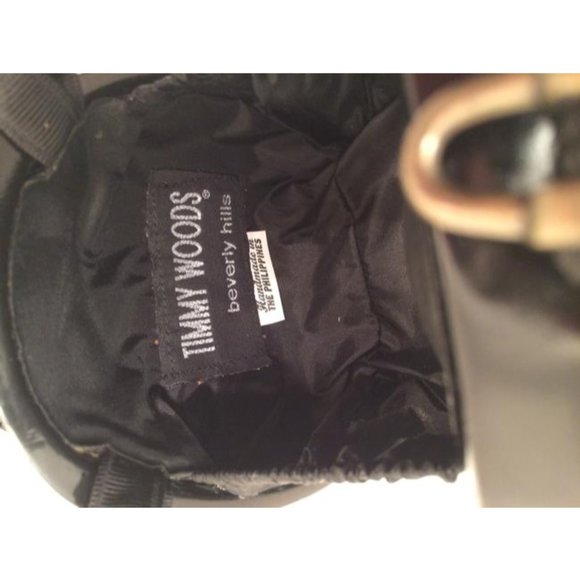 Timmy Woods of Beverly Hills Signed Bag Bunny Black White Clutch Crossbody Purse - Picture 7 of 7